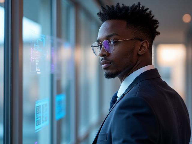 Professional environmental consultant presenting data during a live digital session