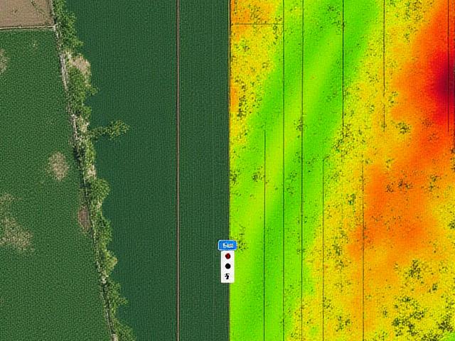 Satellite comparison visual showing sustainable agriculture insights